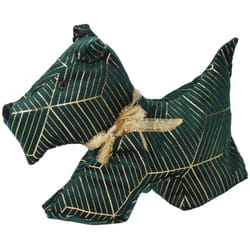 Fermaporta tessuto cane verde cm35x5h26
