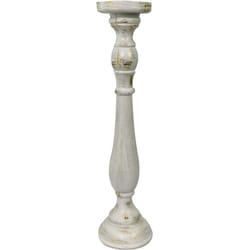 Vacchetti - Portacandele candelabro legno bianco cmø11,5h47