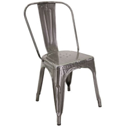 Sedia ferro new bristol galvanizzato cm 51x43h84
