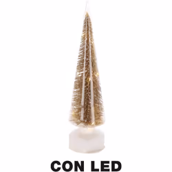 Caratteristiche: Albero di Natale Led Oro vetro ø10 h35 mod. Gold Colore: Oro Dimensioni:ø10 h35 Finitura: Albero di Natale l ...