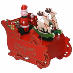 Caratteristiche: Carillon Slitta di Natale Rosso in legno 18x9 h16 cm Colore: Rosso Dimensioni:18x9 h16 cm Decorazione natali ...