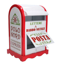 Vacchetti - Cassetta posta metallo rosso bianco nbd-9063 cm20x22,5h33