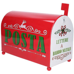 Cassetta posta metallo rosso nbd-9061 cm34x16,5h22