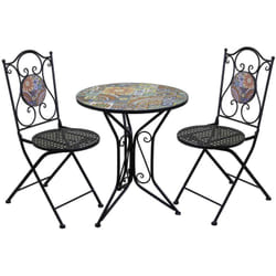 Salotto da Giardino in Metallo Nero mod. Frigole