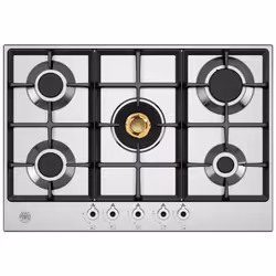 Bertazzoni P755CPROX, Acciaio inox, Superficie piana, 75 cm, Gas, Acciaio inox, 5 Fornello(i)