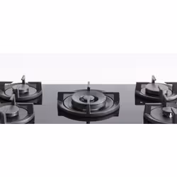 Bertazzoni P755CPROGNE, Nero, Superficie piana, 75 cm, Gas, Vetro, 5 Fornello(i)