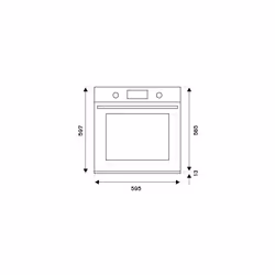 Bertazzoni F605HEREKAX forno 76 L 2100 W Avorio, Acciaio inox - Vista aggiuntiva 4
