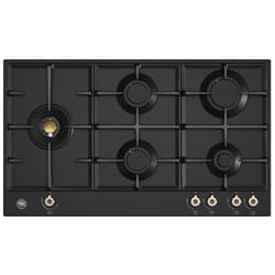 Bertazzoni P905LPRONE piano cottura Nero Superficie piana 89 cm Gas 5 Fornello(i)