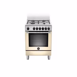Bertazzoni La Germania Americana AMN664ECRV, Cucina, Crema, Manopola, Acciaio inox, Frontale, Gas