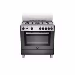 Bertazzoni La Germania Americana AMN855GNEV, Cucina, Nero, Acciaio inox, Pulsanti, Manopola, Nero, Frontale, Gas