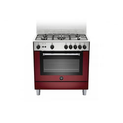 Bertazzoni La Germania Americana AMN855GVIV cucina Gas Bordeaux, Acciaio inox