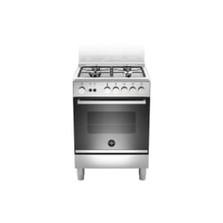 Bertazzoni La Germania Futura FTR664GXV cucina Elettrico/Gas Gas Nero, Acciaio inox