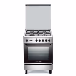 Bertazzoni La Germania Stile S640 21 X, Cucina, Acciaio inox, Pulsanti, Manopola, Frontale, Gas, 4 Fornello(i)