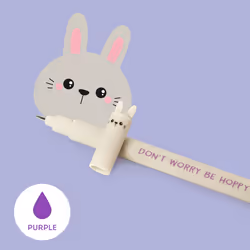 Legami Penna Gel Cancellabile - Erasable Pen, Bunny - Vista aggiuntiva 2