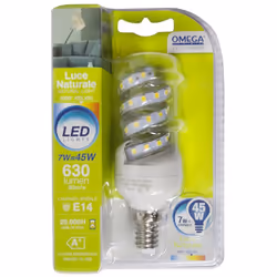 SPIRALE LED 7W 630LM E14 4000k A+