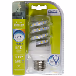 SPIRALE LED 9W 900LM E27 4000K A+