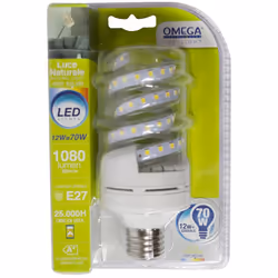 SPIRALE LED 12W 1080LM E27 4000k A+
