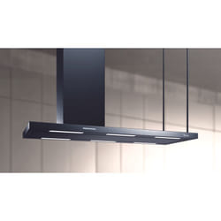 Cappa isola Elea 146x60 cm. - Nera – camino sinistro – 800 m3/h - Baraldi