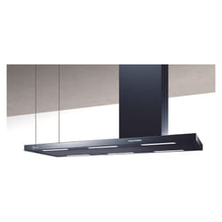 Cappa isola Elea 116x60 cm. - Nera – camino destro – 800 m3/h - Baraldi