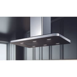 Baraldi – Cappa isola Stivia 90x60 cm. - Nera/Inox – 800 m3/h