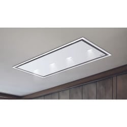 Baraldi - Cappa soffitto Gea Flat 120x60 cm. - Bianca con led – 800 m3/h