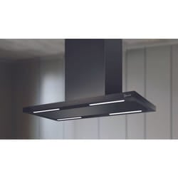 Baraldi - Cappa isola Lea 90x60 cm. - Nera - 900 m3/h – Drydrop