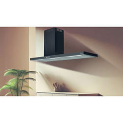 Cappa parete Elea 120x50 cm. - Nera – camino sinistro – 800 m3/h - Baraldi