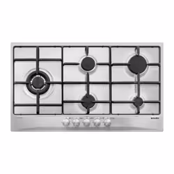 Glem Gas GT95TIX, Acciaio inox, Da incasso, Gas, Acciaio inox, 5 Fornello(i), 5 Fornello(i)