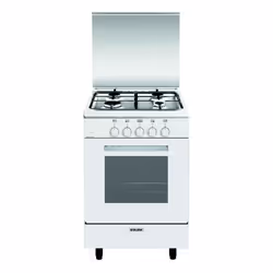 Glem Gas GA551GWH, Cucina, Bianco, Pulsanti, Manopola, Frontale, Gas, 4 Fornello(i)