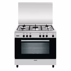 Glem Gas AN965VI, Cucina, Acciaio inox, Pulsanti, Manopola, Frontale, Smaltato, Gas