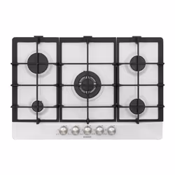 Schock Primus PC75 AVG, Bianco, Da incasso, 74 cm, Gas, 5 Fornello(i), 5 Fornello(i)