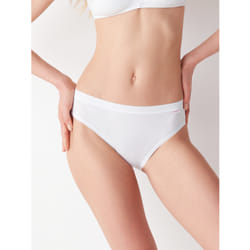 Cotonella Slip Liscio Donna Bianco