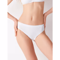Cotonella Slip Liscio Donna Nero, Slip da uomo, Slip, Femmina, Nero, Monocromatico, II