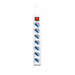 Ewent EW3927, 1,5 m, Nero, Blu, Rosso, 7 presa(e) AC, 250 V, 2500 W, 16 A
