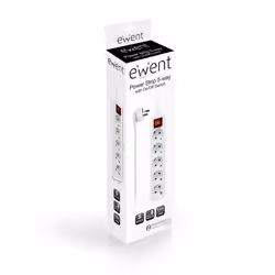 Ewent EW3916 prolunghe e multiple 1,5 m 5 presa(e) AC Interno Bianco - Vista aggiuntiva 6