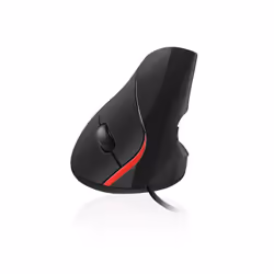 Ewent EW3156, Ottico, USB tipo A, 1000 DPI, Nero, Rosso