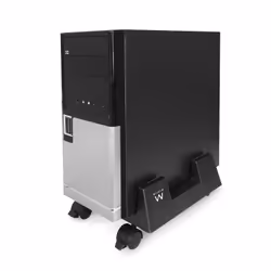 Ewent EW1290, Supporto CPU a carrello, Desktop, 8 kg, Nero, ABS sintetico, Orizzontale