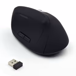 Ewent EW3158, Mano destra, RF Wireless, 1600 DPI, Nero
