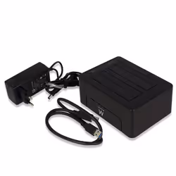 Ewent EW7014 docking station per unità di archiviazione USB 3.2 Gen 1 (3.1 Gen 1) Type-A Nero - Vista aggiuntiva 4