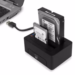 Ewent EW7014 docking station per unità di archiviazione USB 3.2 Gen 1 (3.1 Gen 1) Type-A Nero - Vista aggiuntiva 5