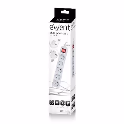 Ewent EW3955 prolunghe e multiple 1,5 m 5 presa(e) AC Interno Bianco