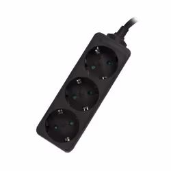 Ewent EW3959, 1,5 m, Interno, Tipo F, Type F (CEE 7/4), Nero, 3 presa(e) AC