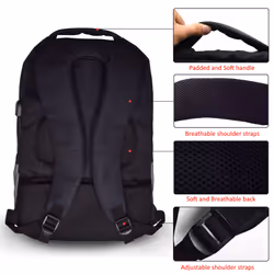 Ewent EW2529 borsa per laptop 43,9 cm (17.3") Zaino Nero - Vista aggiuntiva 4