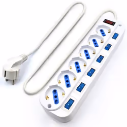 Ewent EW3932-3M protezione da sovraccarico Bianco 6 presa(e) AC