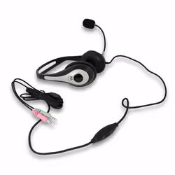 Ewent EW3562 cuffia e auricolare Cablato A Padiglione Musica e Chiamate Nero, Argento - Vista aggiuntiva 4