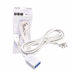 Ewent EW3800 prolunghe e multiple 3 m 1 presa(e) AC Interno Bianco