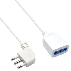 Ewent EW3810 prolunghe e multiple 3 m 1 presa(e) AC Interno Bianco