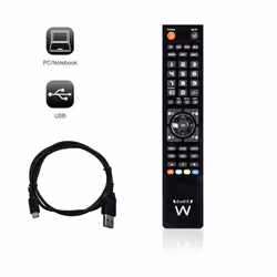 Ewent EW1570 telecomando DTT, DVD/Blu-ray, Proiettore, SAT, STB, Altoparlante Soundbar, TV, Universale, VCR Pulsanti - Vista aggiuntiva 4