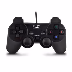 Ewent Play, Gamepad, PC, Pulsante Seleziona, Pulsante Avvio, Analogico/Digitale, Cablato, USB 2.0