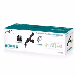 Ewent EW1516 Supporti a parete per TV 32" Scrivania Nero - Vista aggiuntiva 4